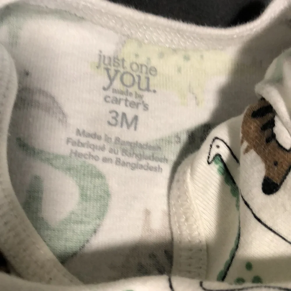 Set of 3 Dino Onesies by Carter’s 3M